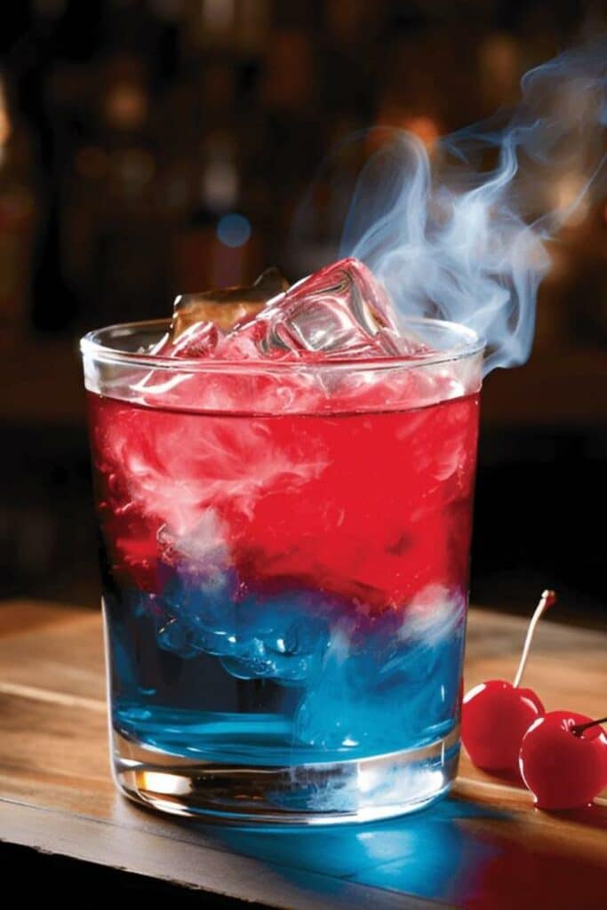 Un cocktail visuellement bluffant aux couleurs du club.